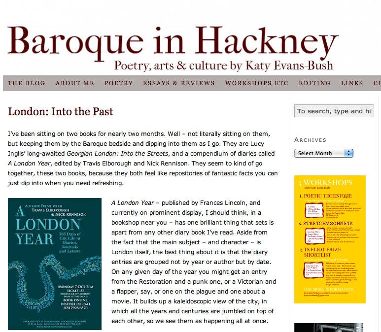 Review: A London Year by Katy Evans Bush 