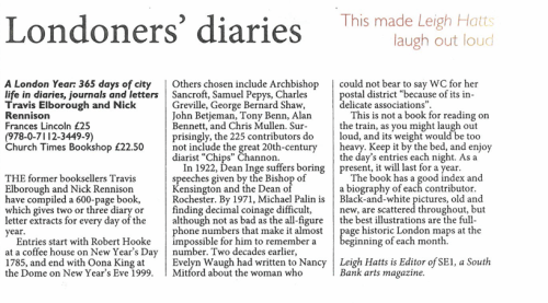 Church Times review of A London Year 