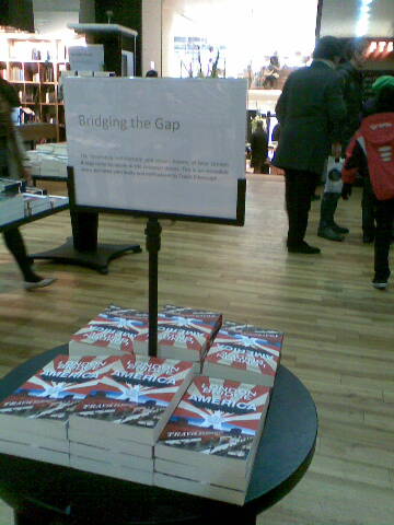 London Bridge in America - piled high in Waterstone's Piccadilly