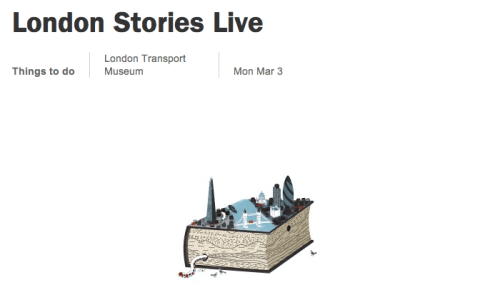 Event: London Stories Live with Mark Mason and Hannah Velten Monday 2nd March