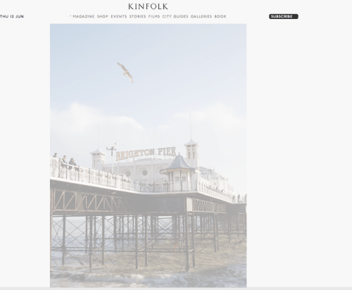 Kinfolk - article on British Beach Towns 